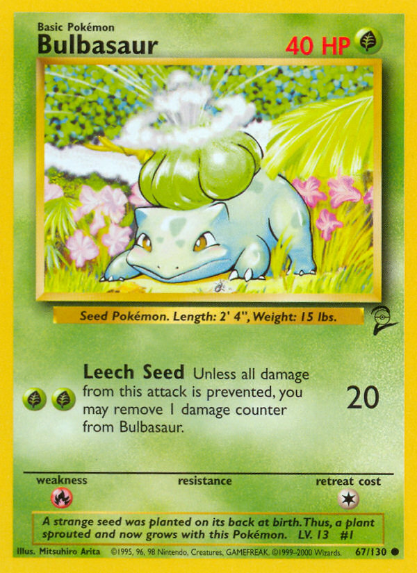 Bulbasaur (67/130) [Base Set 2] | Good Games Morley