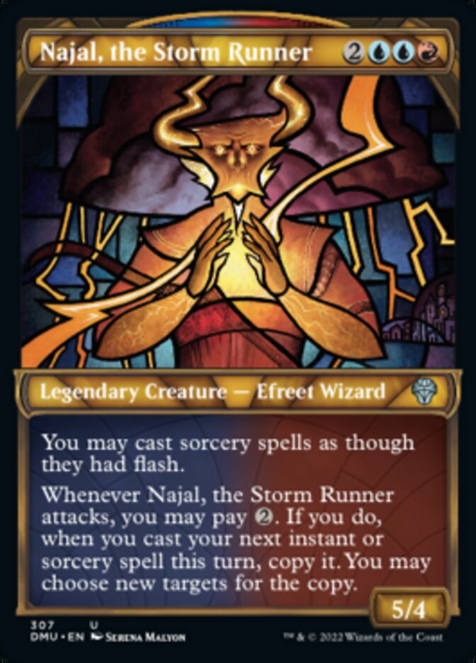 Najal, the Storm Runner (Showcase) [Dominaria United] | Good Games Morley