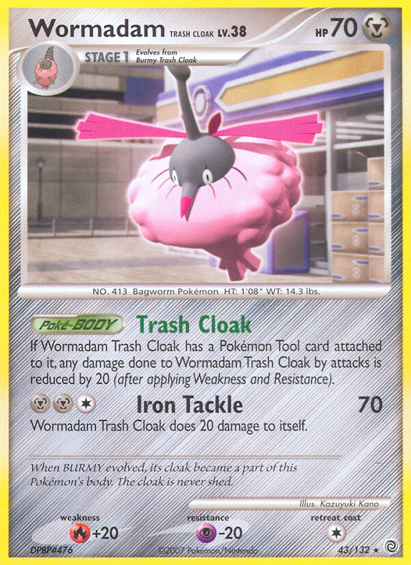 Wormadam Trash Cloak (43/132) [Diamond & Pearl: Secret Wonders] | Good Games Morley