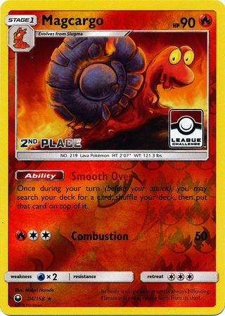 Magcargo (24/168) (League Promo 2nd Place) [Sun & Moon: Celestial Storm] | Good Games Morley