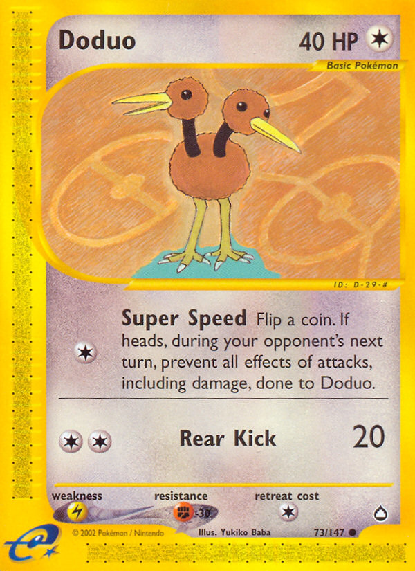 Doduo (73/147) [Aquapolis] | Good Games Morley