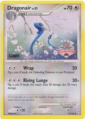 Dragonair (52/146) (State Province Territory Championship Staff) [Diamond & Pearl: Legends Awakened] | Good Games Morley