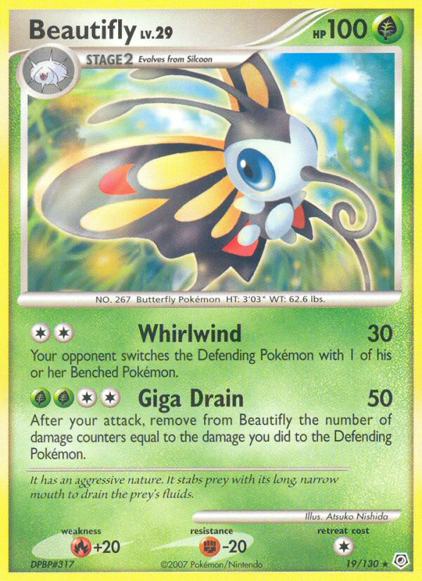 Beautifly (19/130) [Diamond & Pearl: Base Set] | Good Games Morley