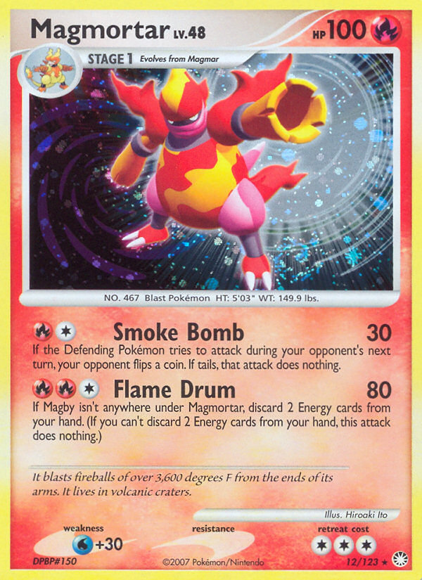 Magmortar (12/123) [Diamond & Pearl: Mysterious Treasures] | Good Games Morley