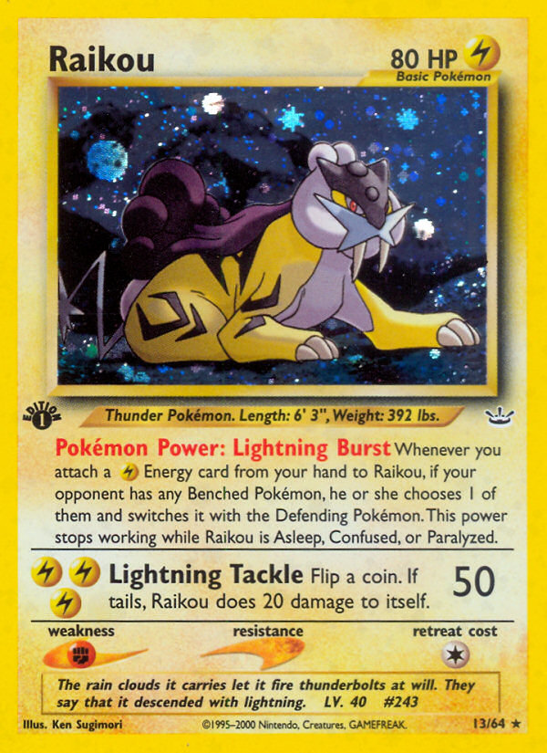 Raikou (13/64) [Neo Revelation 1st Edition] | Good Games Morley