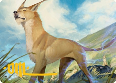 Blink Dog Art Card (Gold-Stamped Signature) [Dungeons & Dragons: Adventures in the Forgotten Realms Art Series] | Good Games Morley