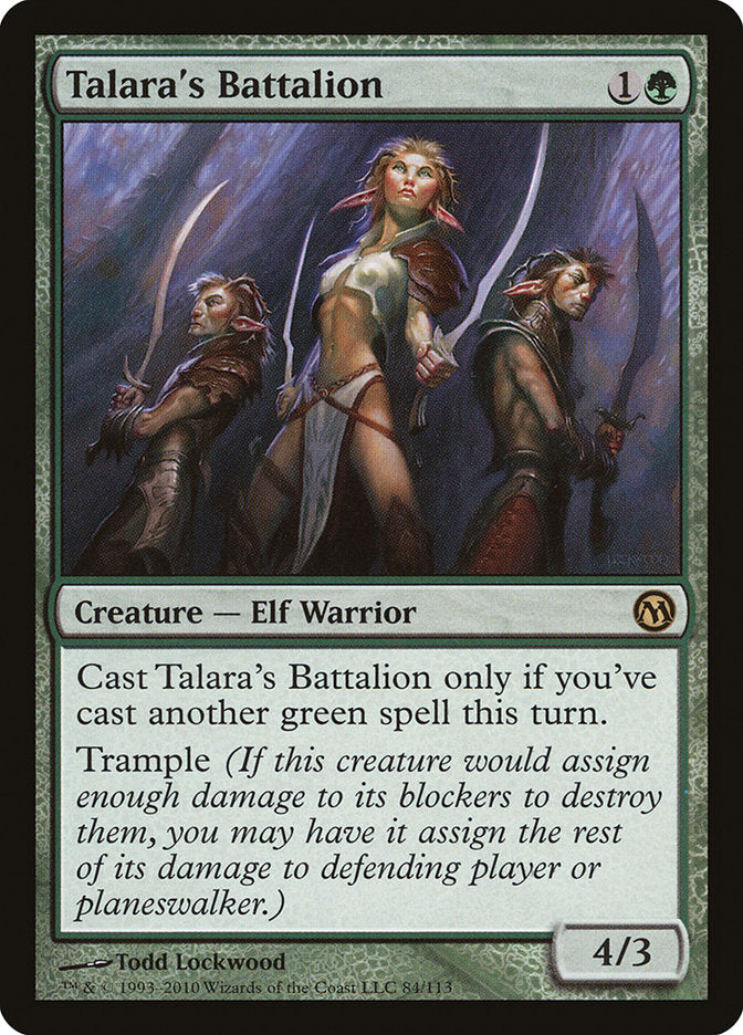 Talara's Battalion [Duels of the Planeswalkers] | Good Games Morley