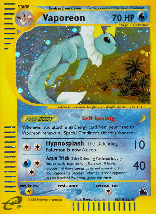 Vaporeon (H31/H32) [Skyridge] | Good Games Morley