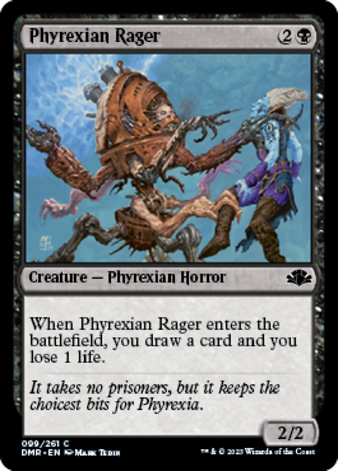 Phyrexian Rager [Dominaria Remastered] | Good Games Morley