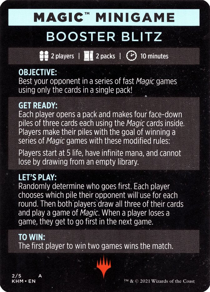 Booster Blitz (Magic Minigame) [Kaldheim Minigame] | Good Games Morley