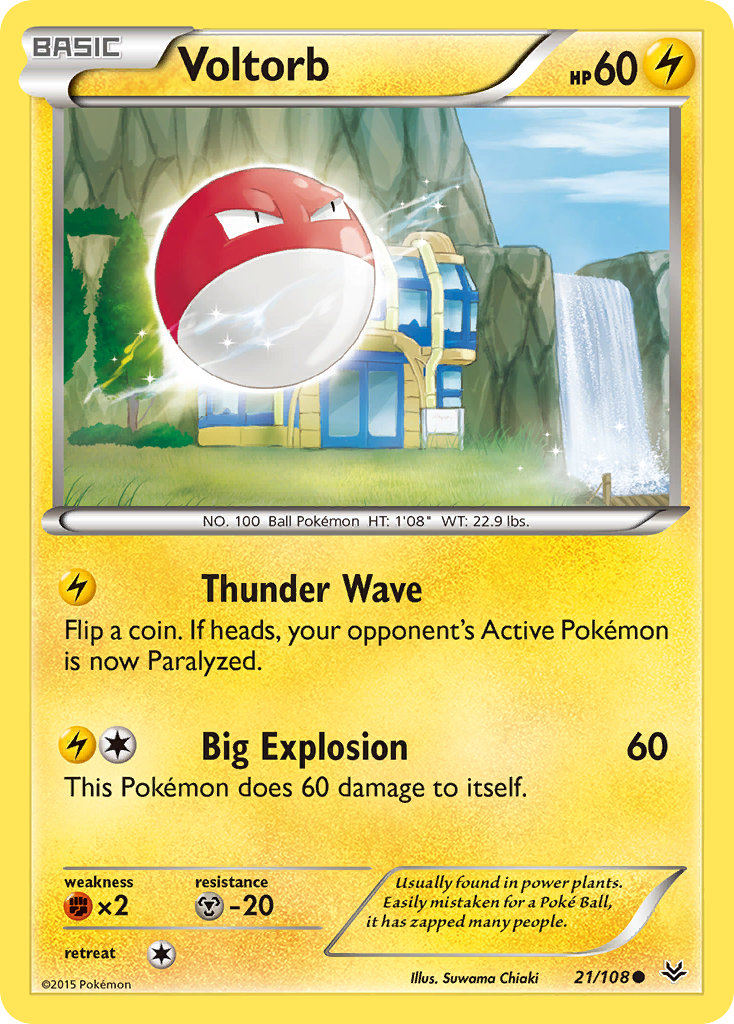 Voltorb (21/108) [XY: Roaring Skies] | Good Games Morley