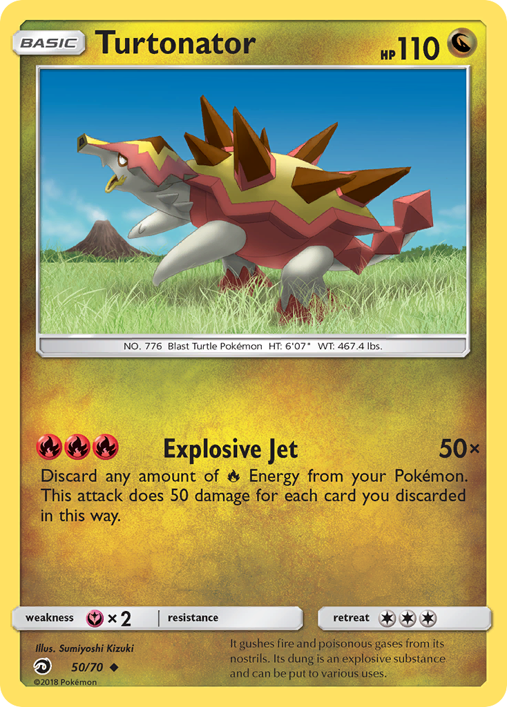 Turtonator (50/70) [Sun & Moon: Dragon Majesty] | Good Games Morley