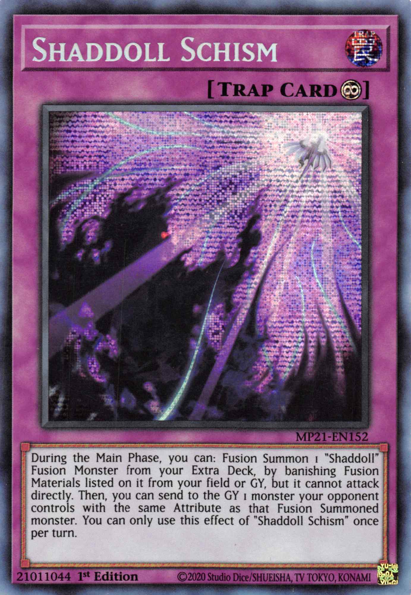Shaddoll Schism [MP21-EN152] Prismatic Secret Rare | Good Games Morley