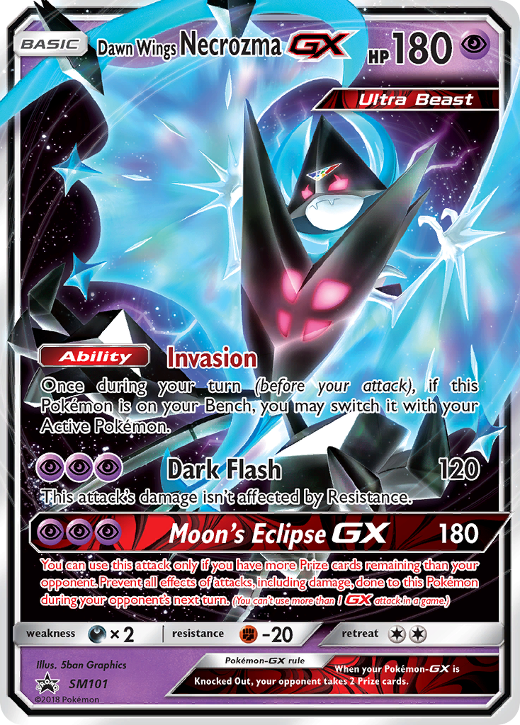 Dawn Wings Necrozma GX (SM101) [Sun & Moon: Black Star Promos] | Good Games Morley
