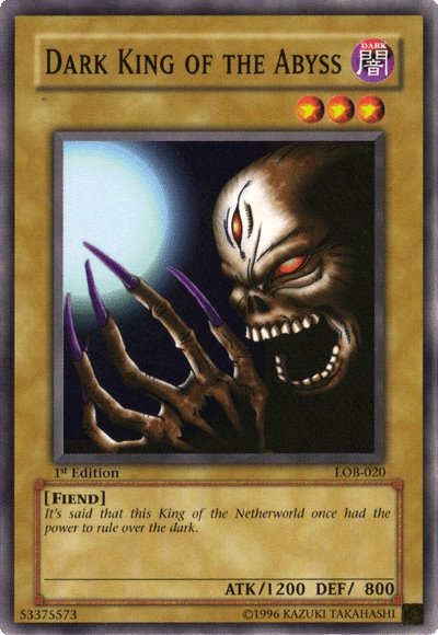 Dark King of the Abyss [LOB-020] Common | Good Games Morley