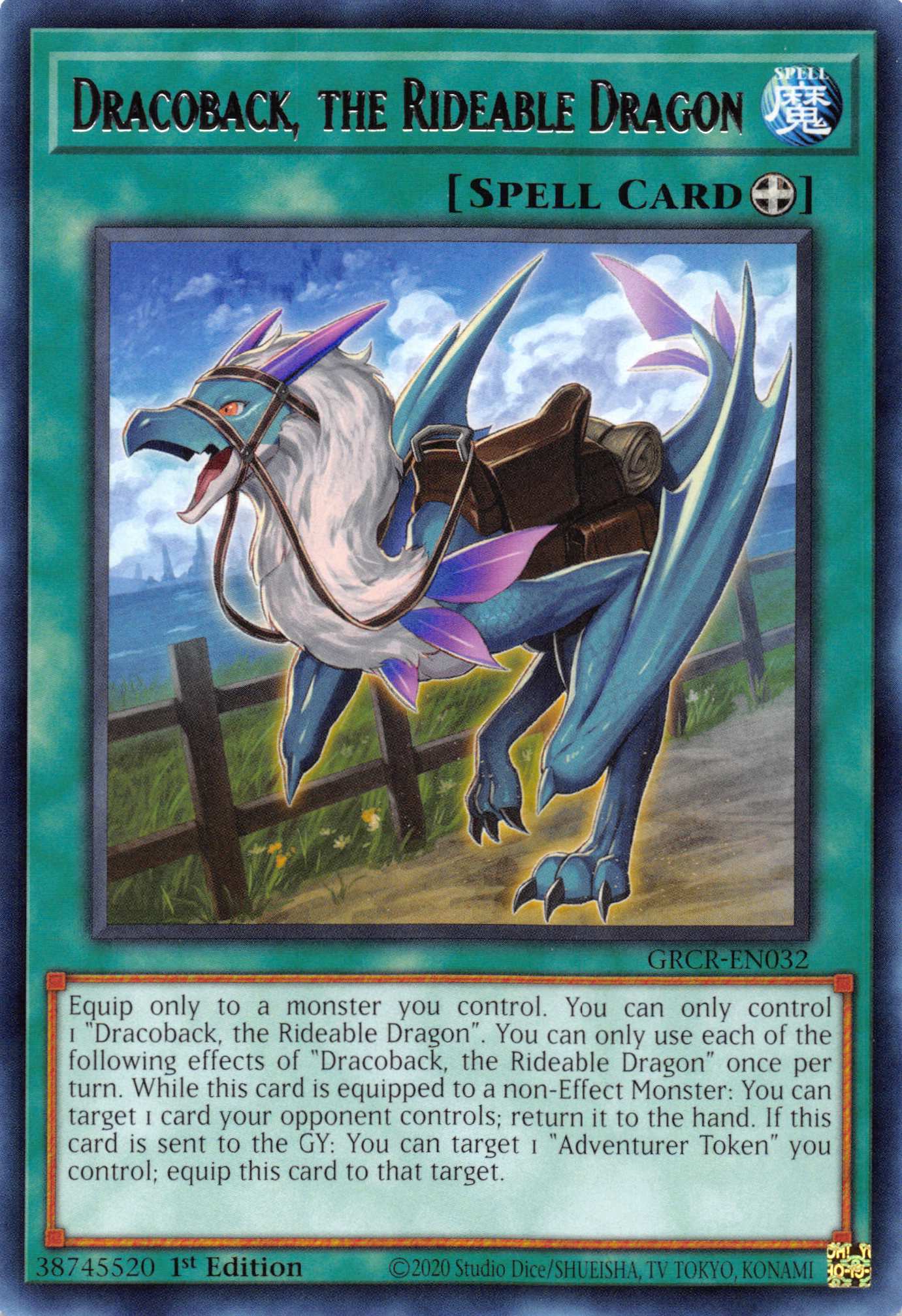 Dracoback, the Rideable Dragon [GRCR-EN032] Rare | Good Games Morley