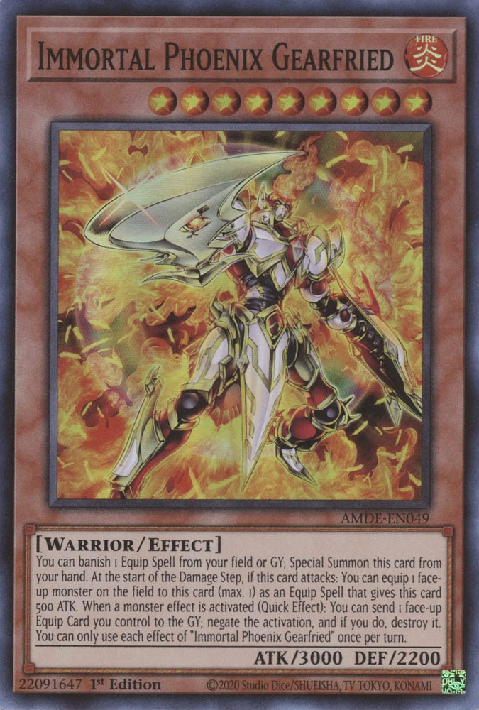 Immortal Phoenix Gearfried [AMDE-EN049] Super Rare | Good Games Morley