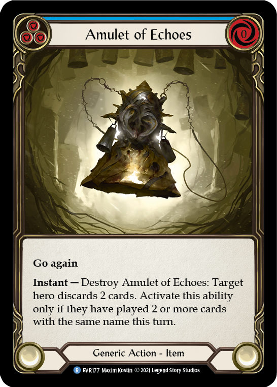 Amulet of Echoes [EVR177] (Everfest)  1st Edition Cold Foil | Good Games Morley
