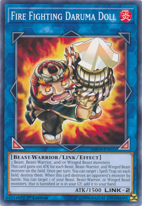 Fire Fighting Daruma Doll [MP19-EN031] Common | Good Games Morley