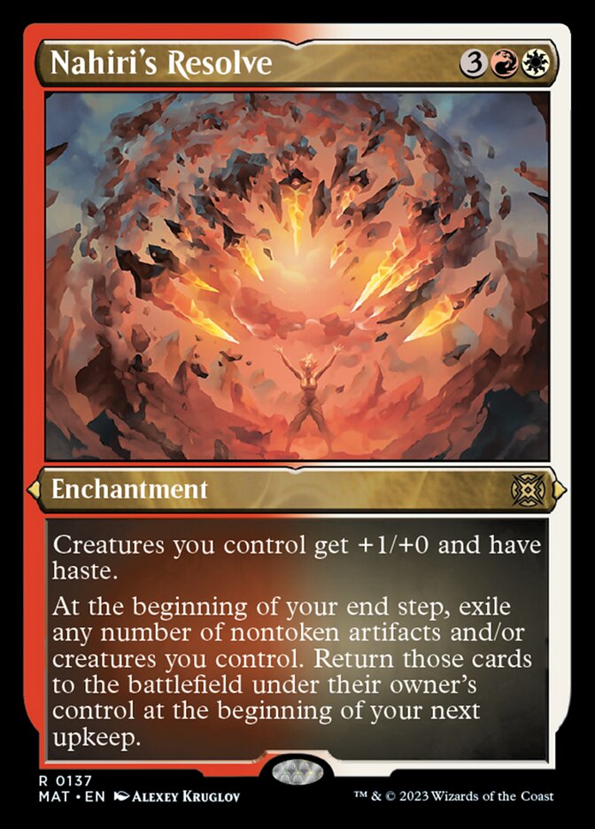 Nahiri's Resolve (Foil Etched) [March of the Machine: The Aftermath] | Good Games Morley