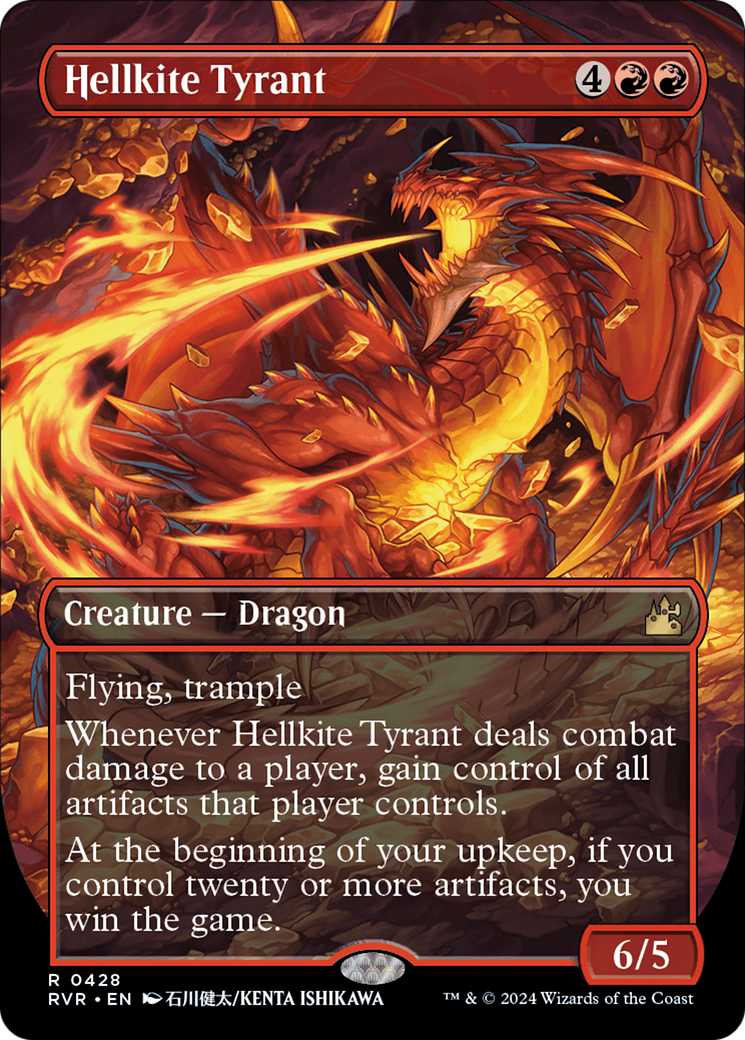 Hellkite Tyrant (Anime Borderless) [Ravnica Remastered] | Good Games Morley