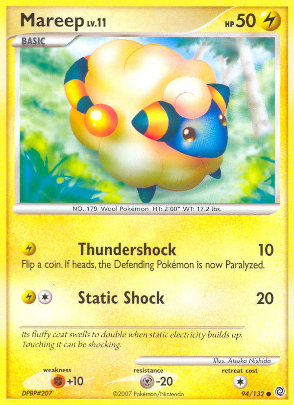 Mareep (94/132) [Diamond & Pearl: Secret Wonders] | Good Games Morley