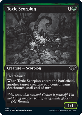 Toxic Scorpion [Innistrad: Double Feature] | Good Games Morley