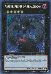 Adreus, Keeper of Armageddon [GENF-EN086] Secret Rare | Good Games Morley