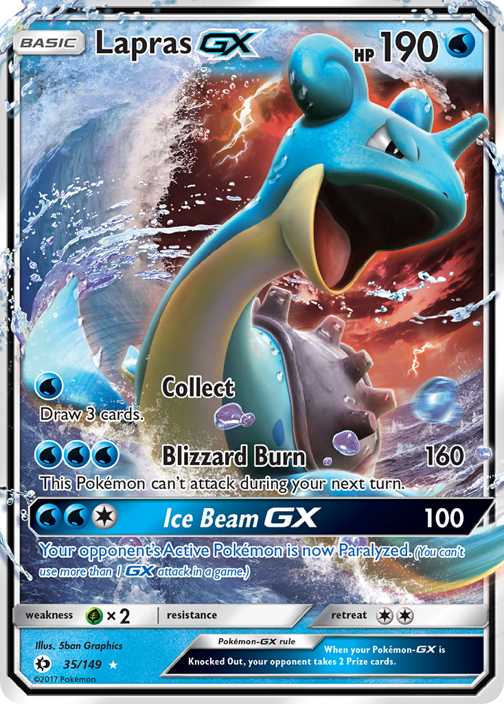 Lapras GX (35/149) [Sun & Moon: Base Set] | Good Games Morley