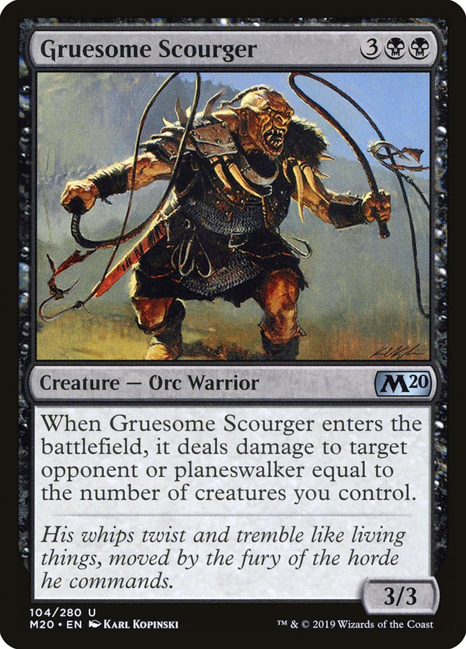 Gruesome Scourger [Core Set 2020] | Good Games Morley
