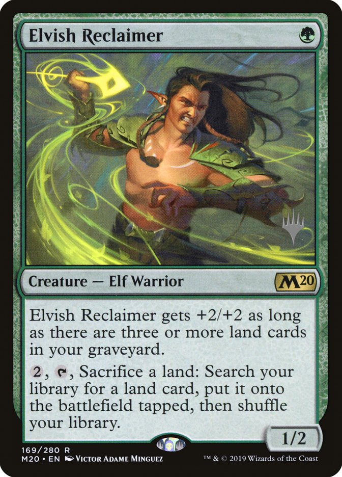 Elvish Reclaimer (Promo Pack) [Core Set 2020 Promos] | Good Games Morley