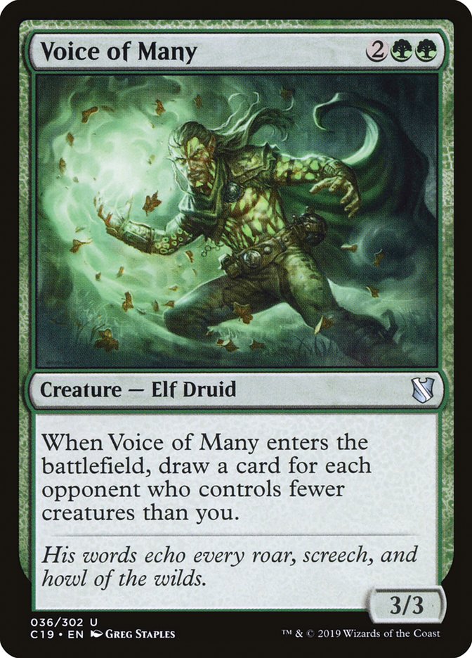 Voice of Many [Commander 2019] | Good Games Morley