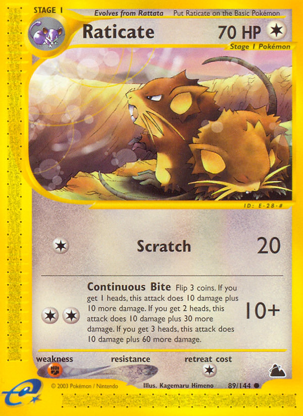 Raticate (89/144) [Skyridge] | Good Games Morley