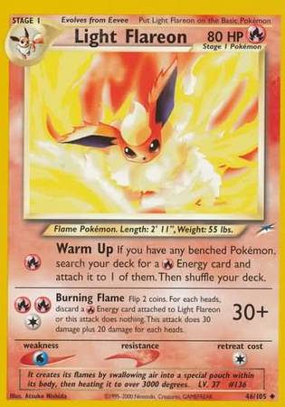 Light Flareon (46/105) [Neo Destiny Unlimited] | Good Games Morley
