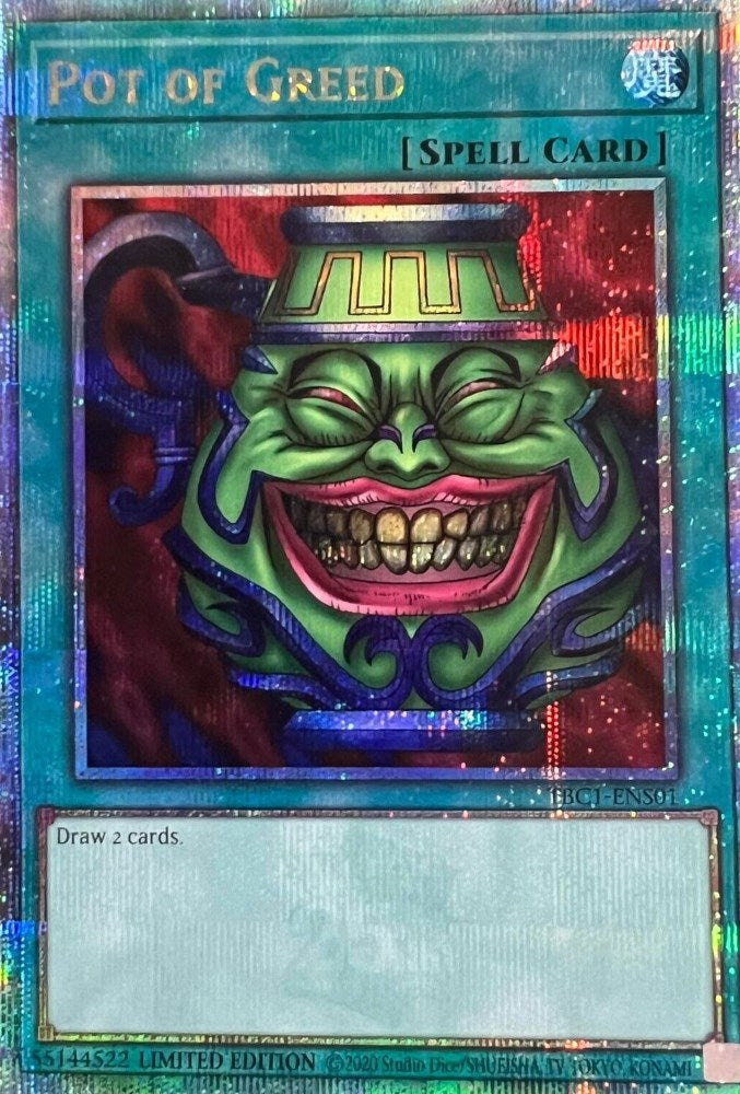 Pot of Greed [TBC1-ENS01] Secret Rare | Good Games Morley