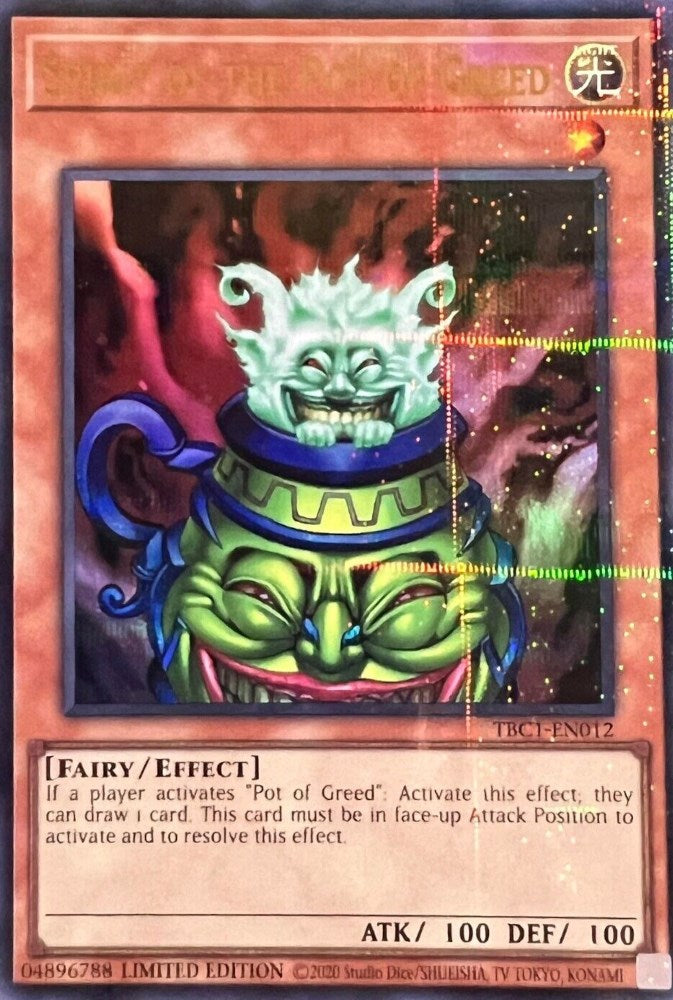 Spirit of the Pot of Greed [TBC1-EN012] Ultra Rare | Good Games Morley