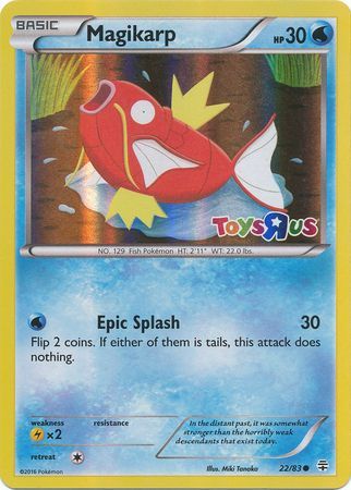 Magikarp (22/83) (Toys R Us Promo) [XY: Generations] | Good Games Morley