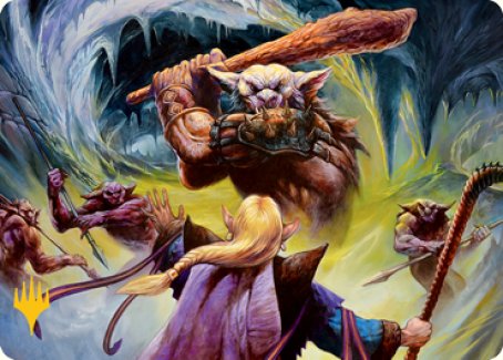 Den of the Bugbear (Dungeon Module) Art Card (Gold-Stamped Signature) [Dungeons & Dragons: Adventures in the Forgotten Realms Art Series] | Good Games Morley