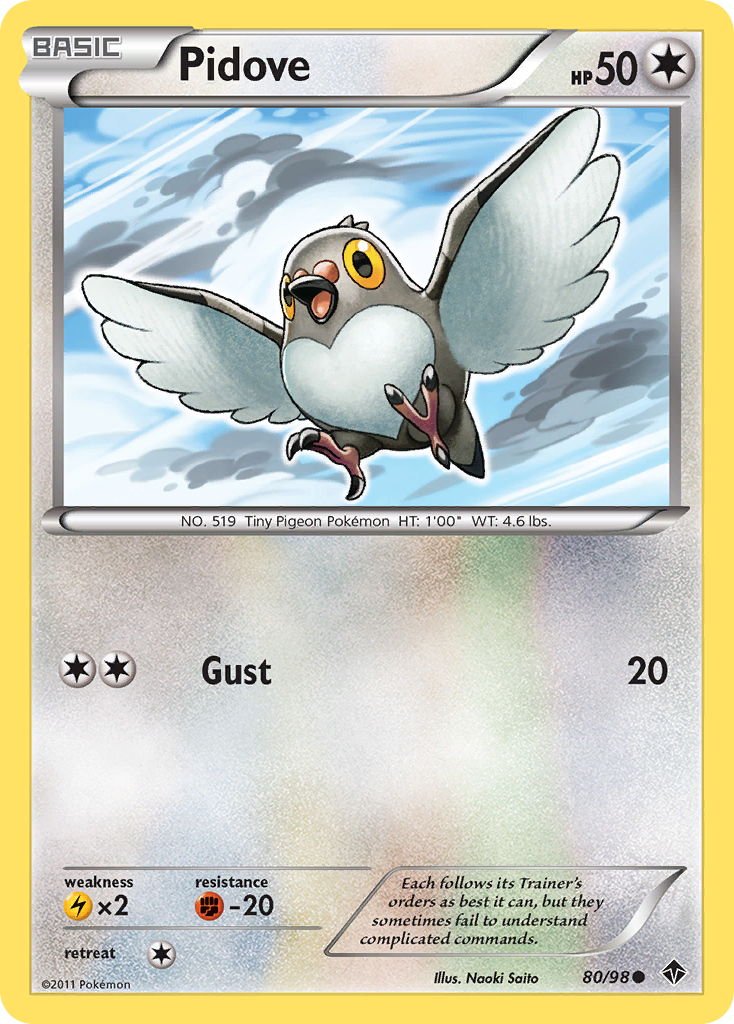 Pidove (80/98) [Black & White: Emerging Powers] | Good Games Morley