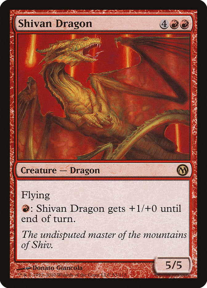 Shivan Dragon [Duels of the Planeswalkers] | Good Games Morley