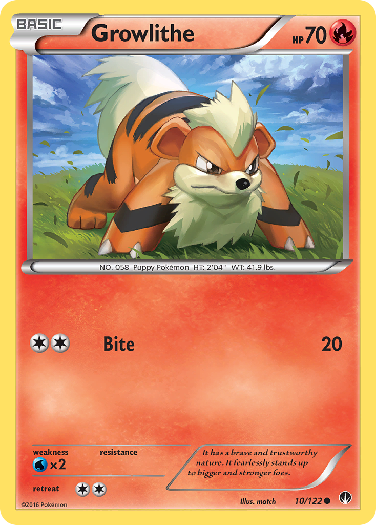 Growlithe (10/122) [XY: BREAKpoint] | Good Games Morley