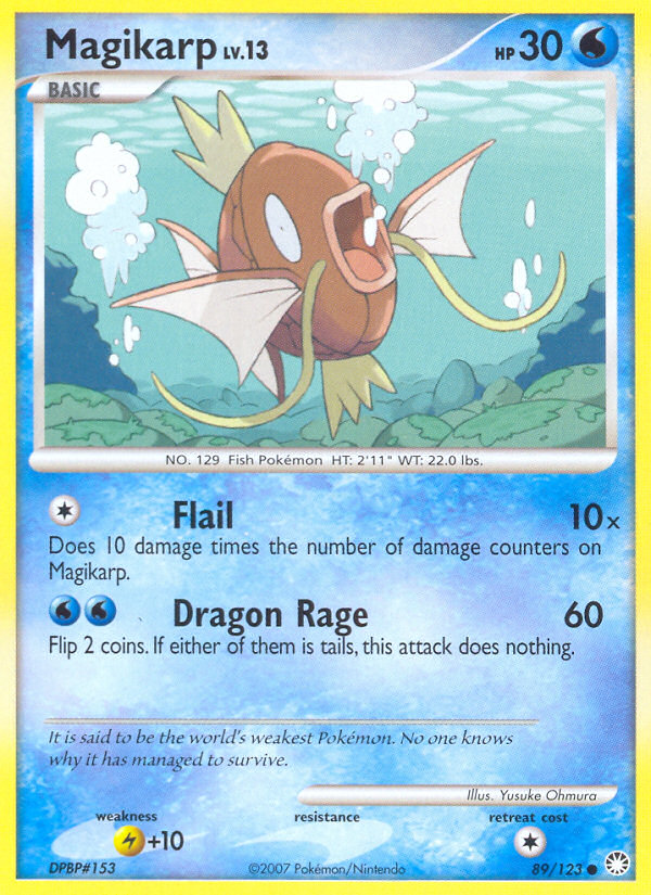 Magikarp (89/123) [Diamond & Pearl: Mysterious Treasures] | Good Games Morley