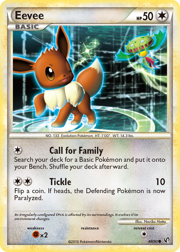 Eevee (48/90) [HeartGold & SoulSilver: Undaunted] | Good Games Morley