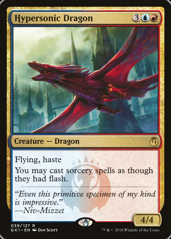 Hypersonic Dragon [Guilds of Ravnica Guild Kit] | Good Games Morley