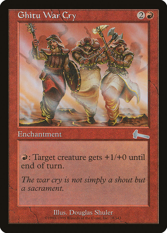 Ghitu War Cry [Urza's Legacy] | Good Games Morley