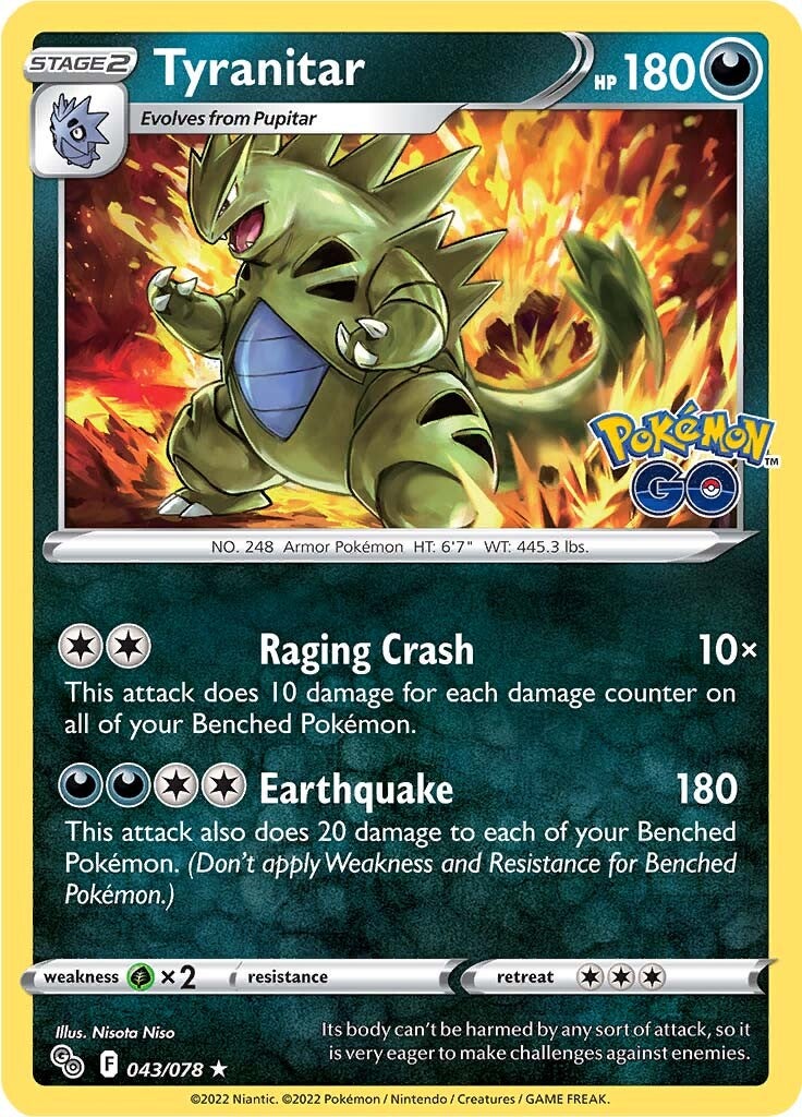 Tyranitar (043/078) [Pokémon GO] | Good Games Morley