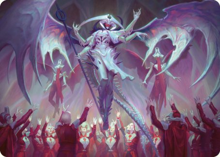 Atraxa, Grand Unifier Art Card [Phyrexia: All Will Be One Art Series] | Good Games Morley