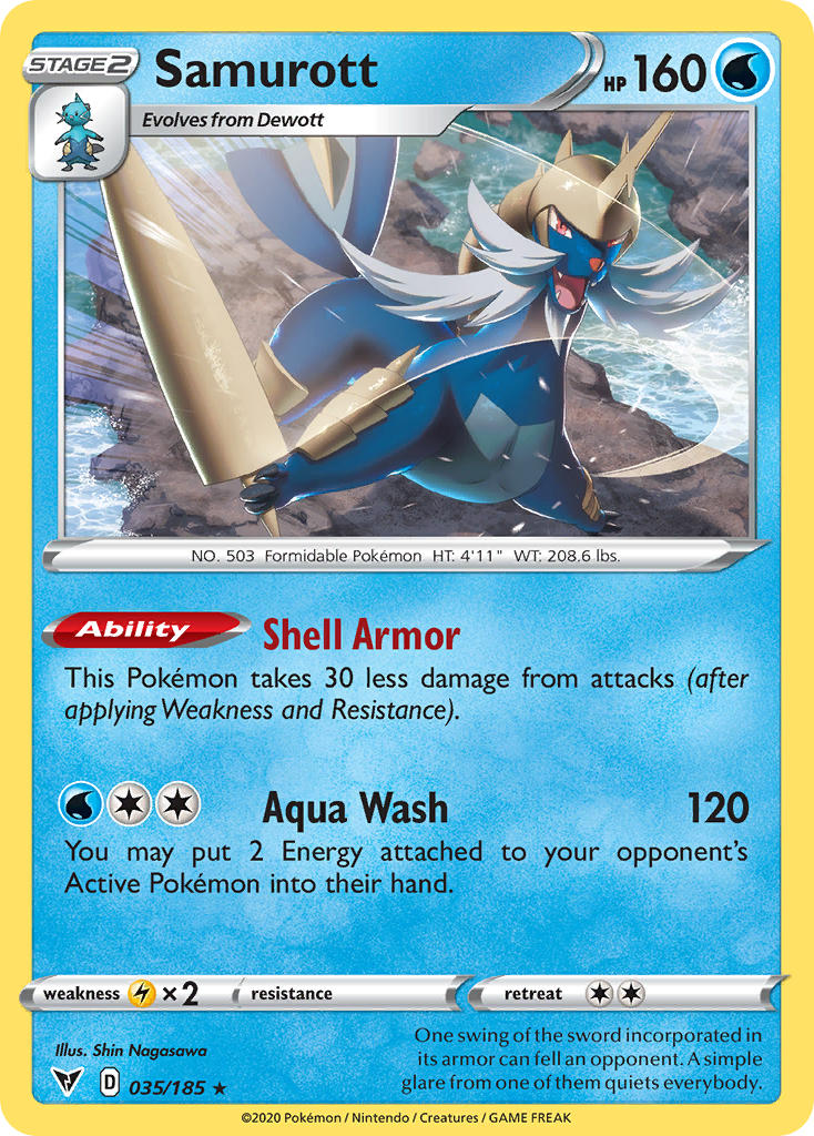 Samurott (035/185) [Sword & Shield: Vivid Voltage] | Good Games Morley
