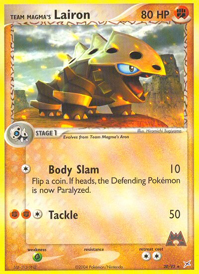 Team Magma's Lairon (20/95) [EX: Team Magma vs Team Aqua] | Good Games Morley