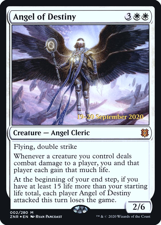 Angel of Destiny [Zendikar Rising Prerelease Promos] | Good Games Morley